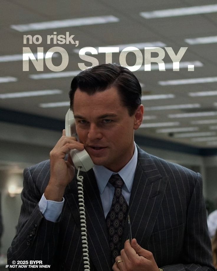 Motivačný obrázok o odvahe rozhodovať sa a žiť vedome: No risk, no story – Lagom prístup